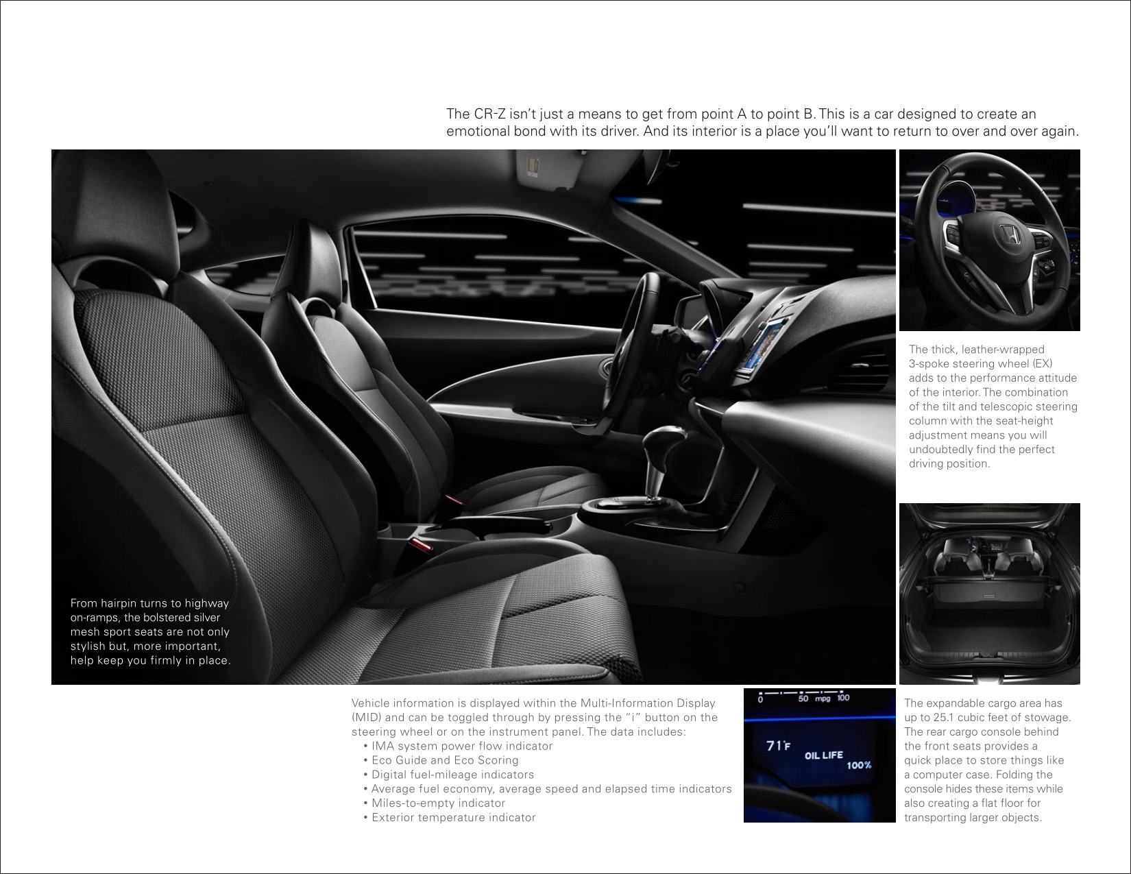 2011 Honda CR-Z Brochure Page 3